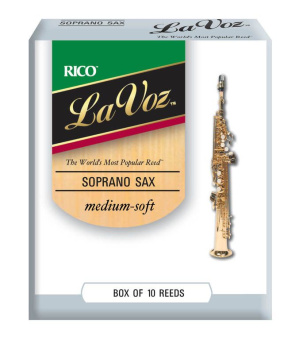 Трость для саксофона сопрано Rico RIC10MS La Voz